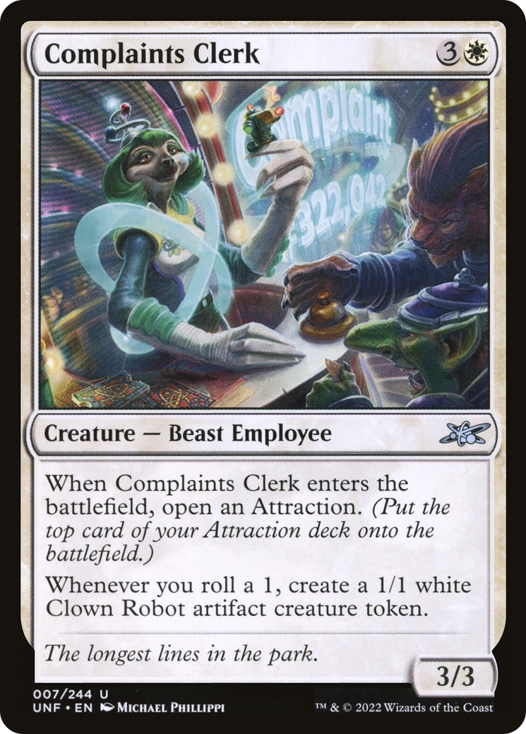 Complaints Clerk [Unfinity]