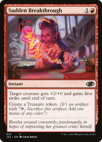 Sudden Breakthrough [Jumpstart 2022]