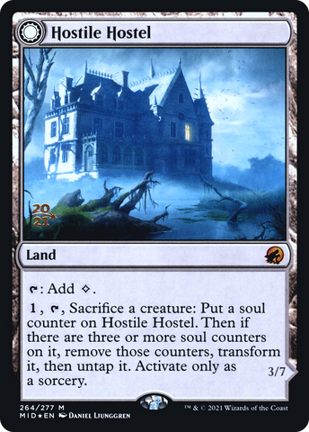 Hostile Hostel // Creeping Inn [Innistrad: Midnight Hunt Prerelease Promos]
