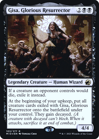 Gisa, Glorious Resurrector [Innistrad: Midnight Hunt Prerelease Promos]