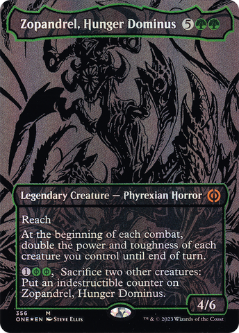 Zopandrel, Hunger Dominus (Oil Slick Raised Foil) [Phyrexia: All Will Be One]