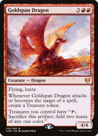 Goldspan Dragon [Kaldheim Promo Pack]
