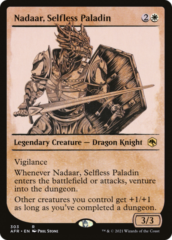 Nadaar, Selfless Paladin (Showcase) [Dungeons & Dragons: Adventures in the Forgotten Realms]