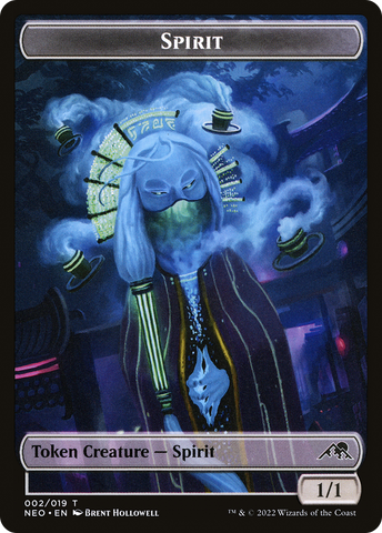 Spirit Token (002) [Kamigawa: Neon Dynasty Tokens]