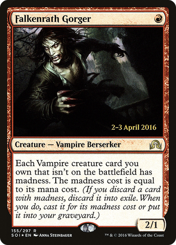 Falkenrath Gorger [Shadows over Innistrad Prerelease Promos]