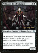 Whisper, Blood Liturgist  [Dominaria Prerelease Promos]
