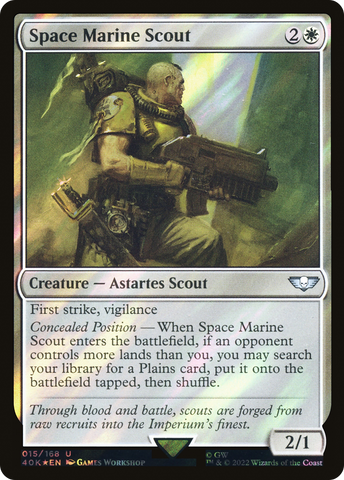 Space Marine Scout (Surge Foil) [Universes Beyond: Warhammer 40,000]