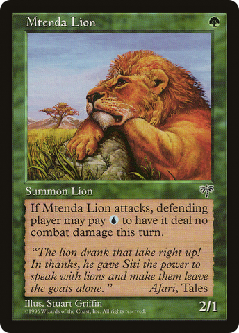 Mtenda Lion [Mirage]