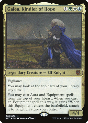 Galea, Kindler of Hope (Display Commander) [Dungeons & Dragons: Adventures in the Forgotten Realms Commander]