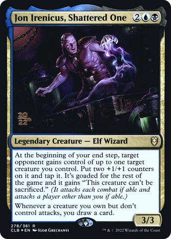 Jon Irenicus, Shattered One [Commander Legends: Battle for Baldur's Gate Prerelease Promos]