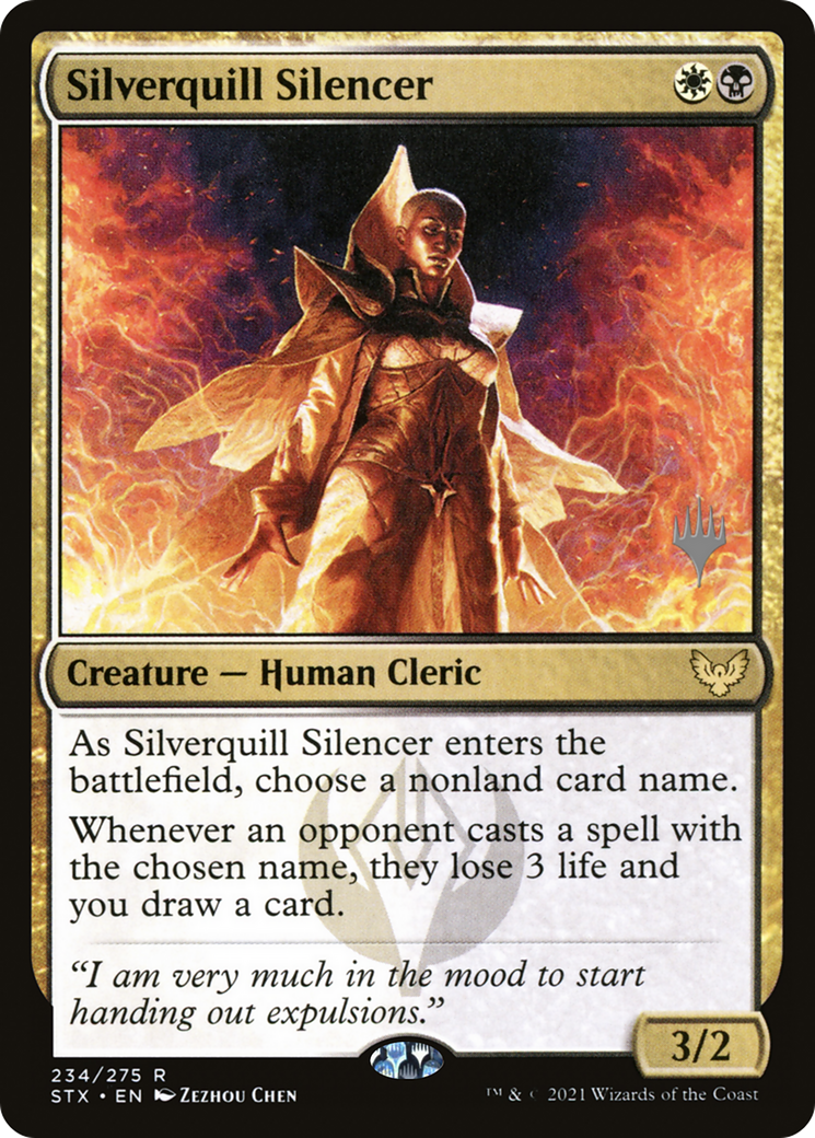Silverquill Silencer (Promo Pack) [Strixhaven: School of Mages Promos]