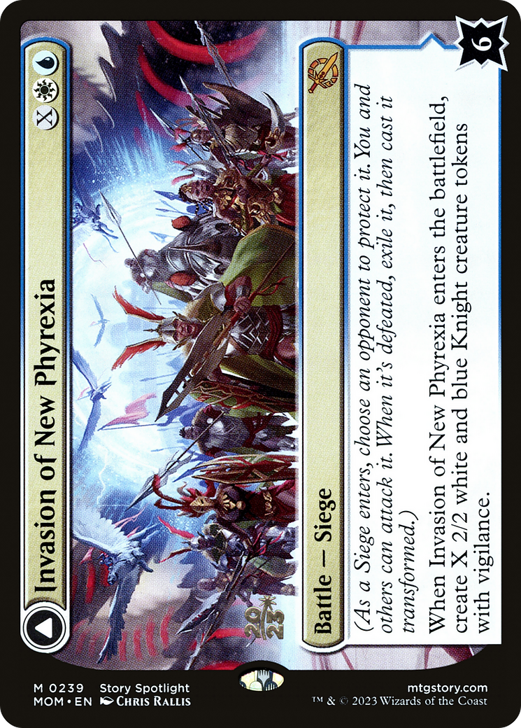 Invasion of New Phyrexia // Teferi Akosa of Zhalfir [March of the Machine Prerelease Promos]