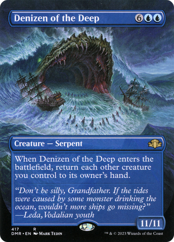 Denizen of the Deep (Borderless Alternate Art) [Dominaria Remastered]