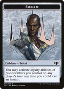 Teferi, Temporal Archmage Emblem // Zombie (011/036) Double-sided Token [Commander 2014 Tokens]