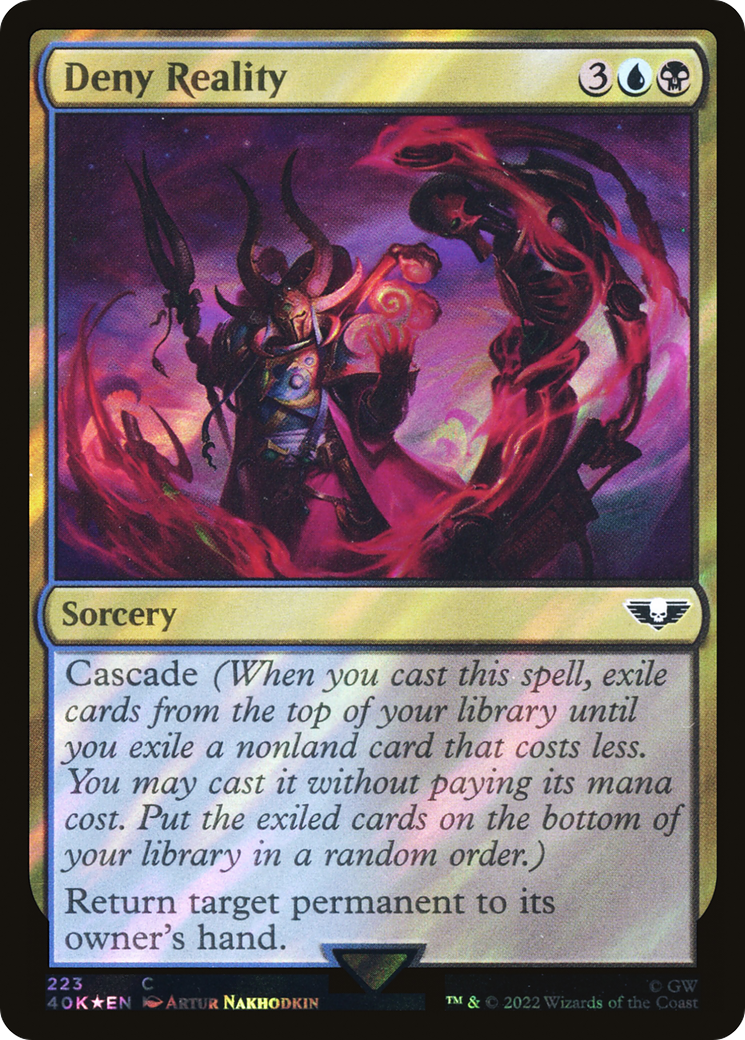 Deny Reality (Surge Foil) [Universes Beyond: Warhammer 40,000]