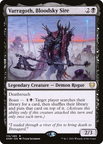 Varragoth, Bloodsky Sire [Kaldheim Promo Pack]