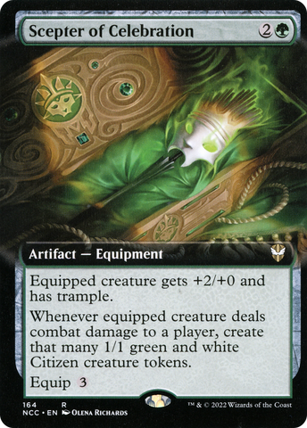 Scepter of Celebration (Extended Art) [Streets of New Capenna Commander]