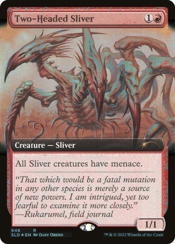 Two-Headed Sliver (Extended Art) [Secret Lair Drop Promos]