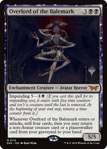 Overlord of the Balemurk (Promo Pack) [Duskmourn: House of Horror Promos]