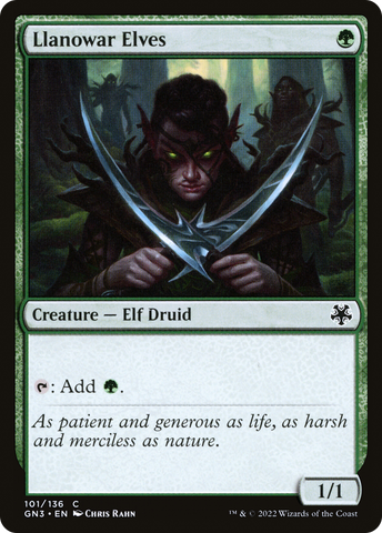Llanowar Elves [Game Night: Free-for-All]