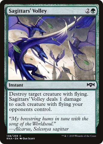 Sagittars' Volley [Ravnica Allegiance]