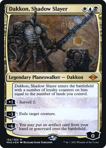 Dakkon, Shadow Slayer [Modern Horizons 2 Prerelease Promos]
