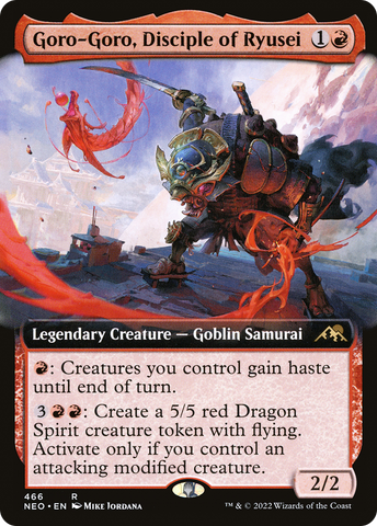 Goro-Goro, Disciple of Ryusei (Extended Art) [Kamigawa: Neon Dynasty]