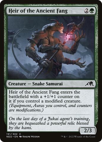 Heir of the Ancient Fang [Kamigawa: Neon Dynasty]