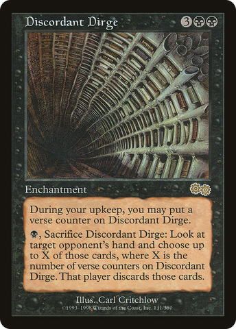 Discordant Dirge [Urza's Saga]