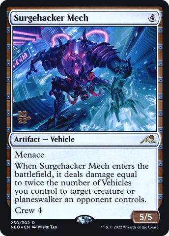 Surgehacker Mech [Kamigawa: Neon Dynasty Prerelease Promos]