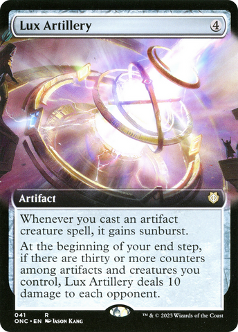 Lux Artillery (Extended Art) [Phyrexia: All Will Be One Commander]