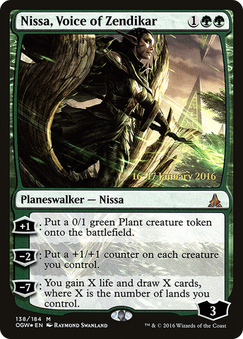 Nissa, Voice of Zendikar [Oath of the Gatewatch Prerelease Promos]
