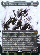 Geth, Thane of Contracts (Borderless Ichor Step-and-Compleat Foil) [Phyrexia: All Will Be One]