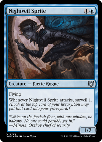 Nightveil Sprite [Wilds of Eldraine Commander]