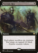 Necrotic Hex (Extended Art) [Commander Legends]