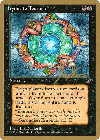 Hymn to Tourach (Circle) (George Baxter) [Pro Tour Collector Set]