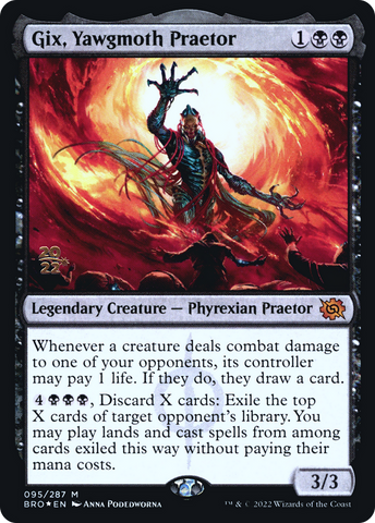Gix, Yawgmoth Praetor [The Brothers' War: Prerelease Promos]