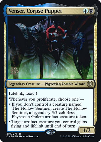 Venser, Corpse Puppet [Phyrexia: All Will Be One Prerelease Promos]