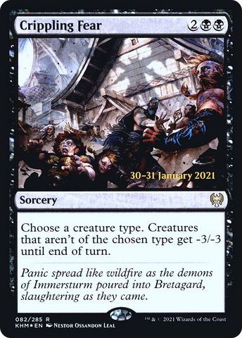 Crippling Fear  [Kaldheim Prerelease Promos]