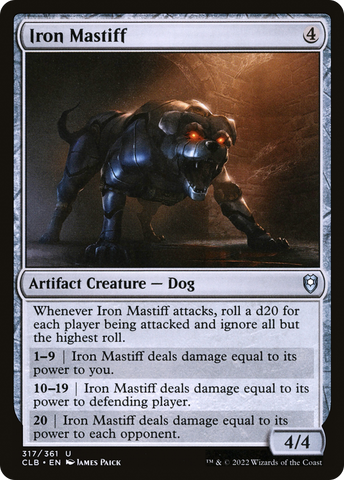 Iron Mastiff [Commander Legends: Battle for Baldur's Gate]