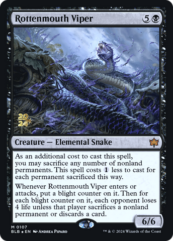 Rottenmouth Viper [Bloomburrow Prerelease Promos]