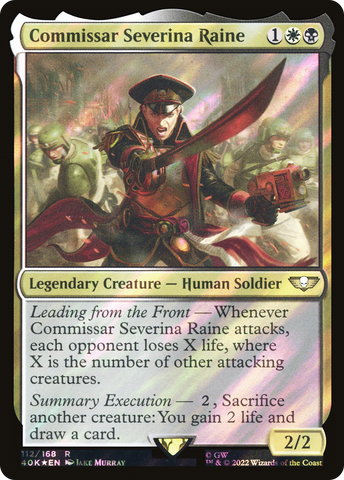 Commissar Severina Raine (Surge Foil) [Universes Beyond: Warhammer 40,000]