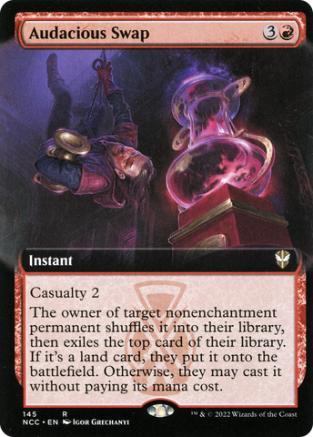 Audacious Swap (Extended Art) [Streets of New Capenna Commander]