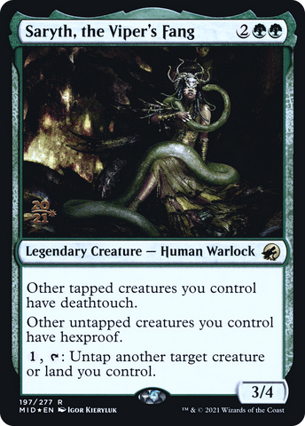 Saryth, the Viper's Fang [Innistrad: Midnight Hunt Prerelease Promos]