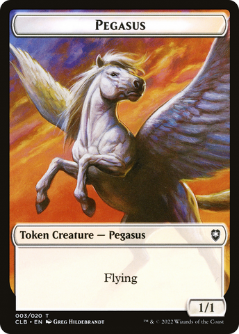 Pegasus Token [Commander Legends: Battle for Baldur's Gate Tokens]
