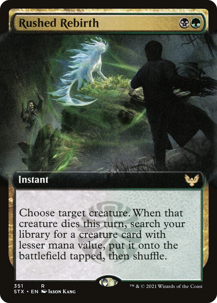 Rushed Rebirth (Extended) [Strixhaven: School of Mages]