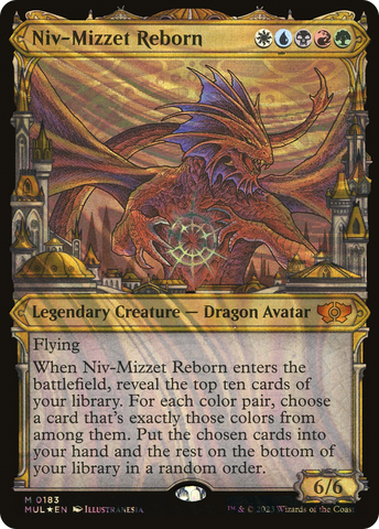 Niv-Mizzet Reborn (Halo Foil) [Multiverse Legends]