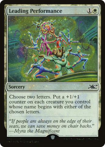 Leading Performance (Galaxy Foil) [Unfinity]