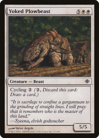 Yoked Plowbeast [Shards of Alara]