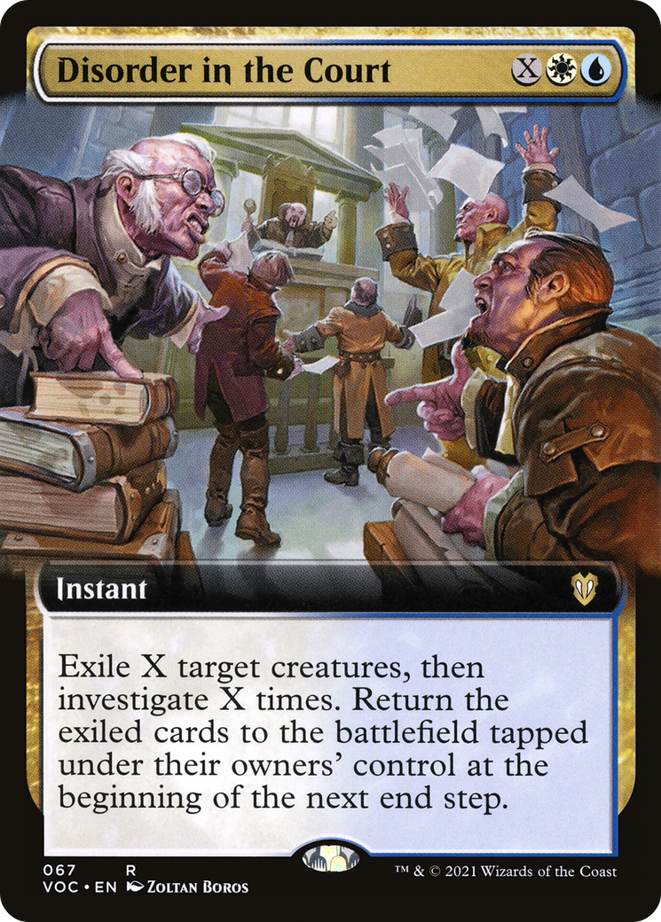 Disorder in the Court (Extended) [Innistrad: Crimson Vow Commander]